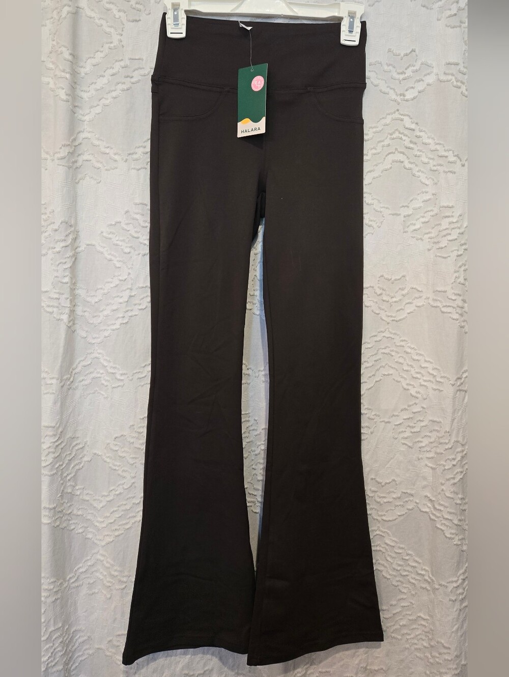 Halara Women’s Brown High-Waist Flare Leggings